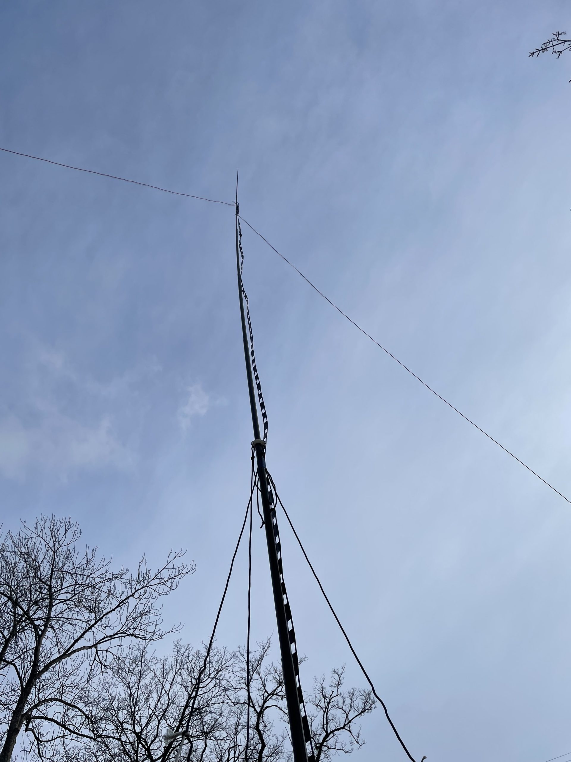 Projecting and making a multiband inverted V antenna for portable use